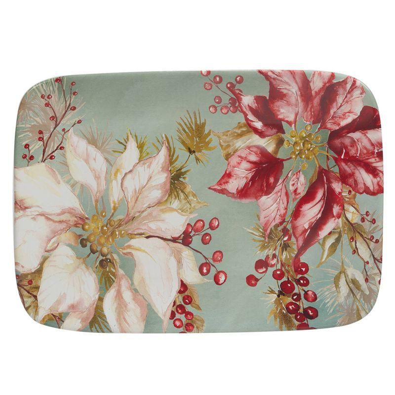 Winter's Joy Multicolor Ceramic Rectangular Platter