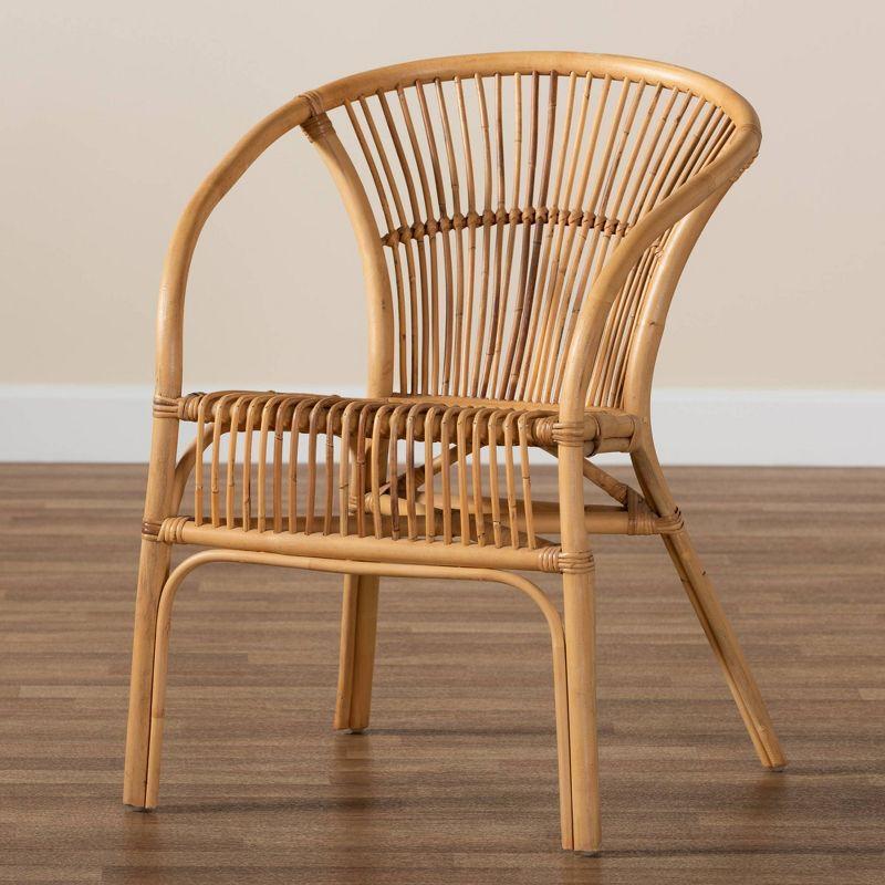 Murai Rattan Dining Chair Natural/Brown - bali & pari