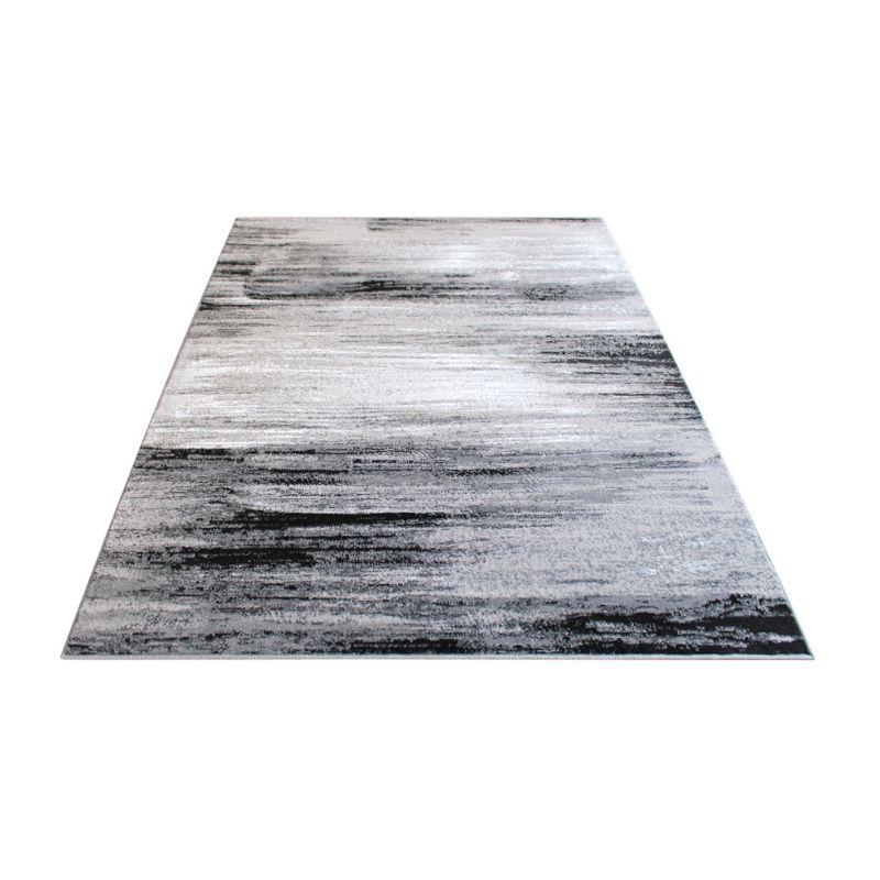 Masada Rugs 5'x7' Modern Contemporary Ombre Area Rug in Gray, Black and White - Design Trz863