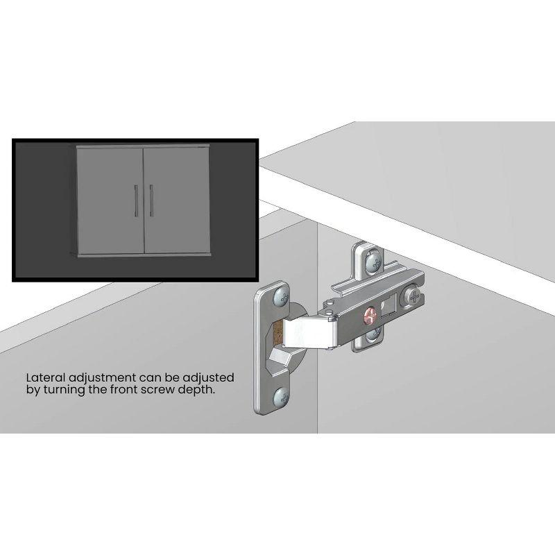Galano Heron Ivory and Knotty Oak Wood 59.1in. 4 Door Wide Sideboard with Adjustable Shelves and Drawers Galano