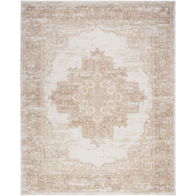Nourison Grafix 6' x 9' Ivory Beige Vintage Indoor Rug