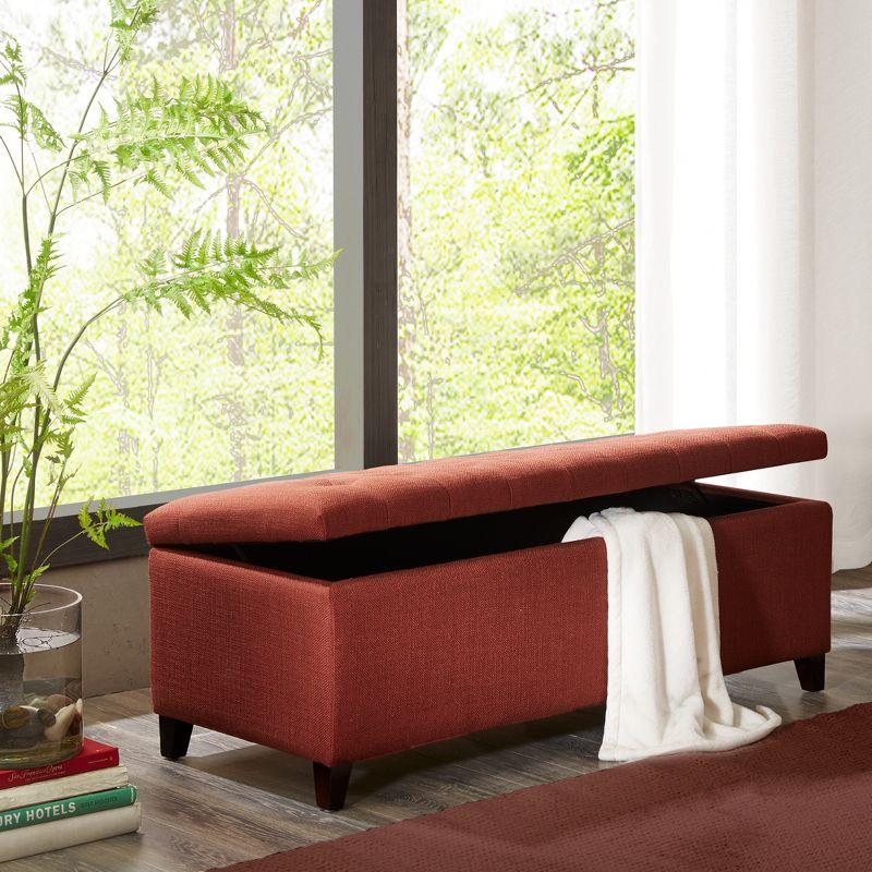 1 Polyester Upholstered Storage Bench