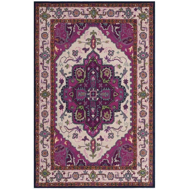 Bellagio BLG541 Hand Tufted Accent Rug - Ivory/Pink - 3'x5' - Safavieh.