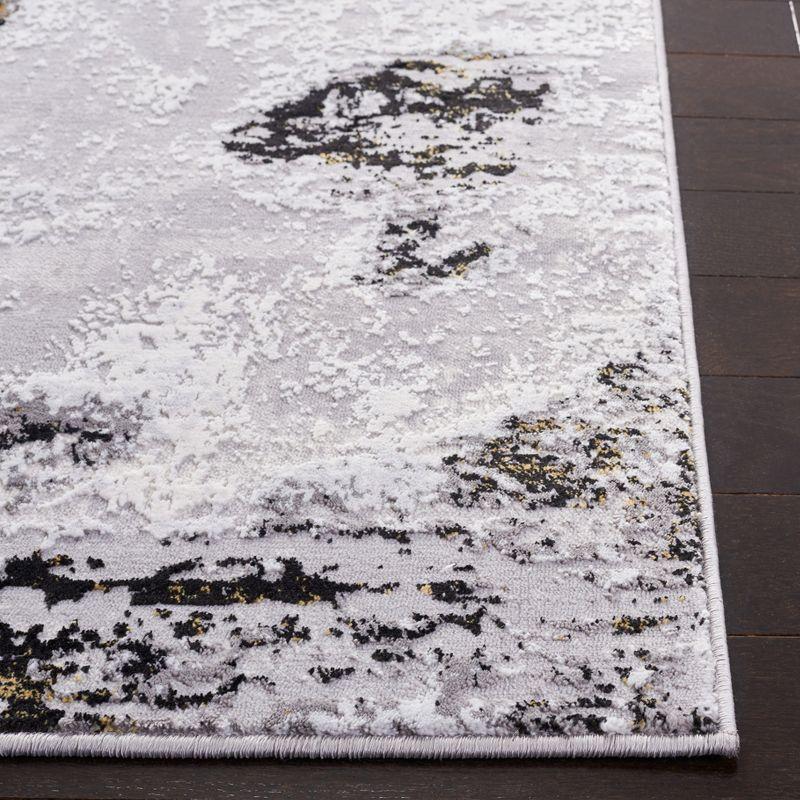 Amelia ALA232 Power Loomed Area Rug - Grey/Gold - 4'5"x6'5" - Safavieh.