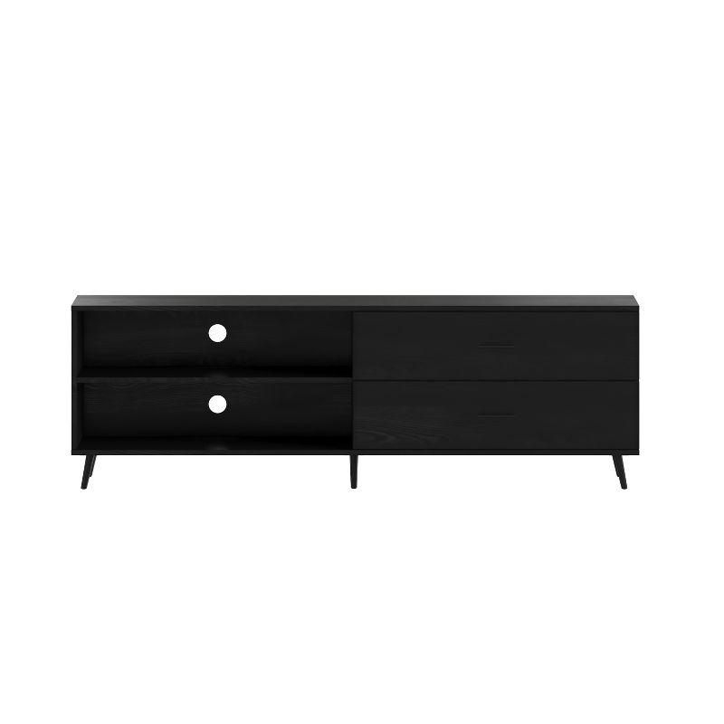 Flash Furniture Nelson 65" Mid Century Modern TV Stand for up to 60" TV's with Adjustable Shelf and Storage Drawers