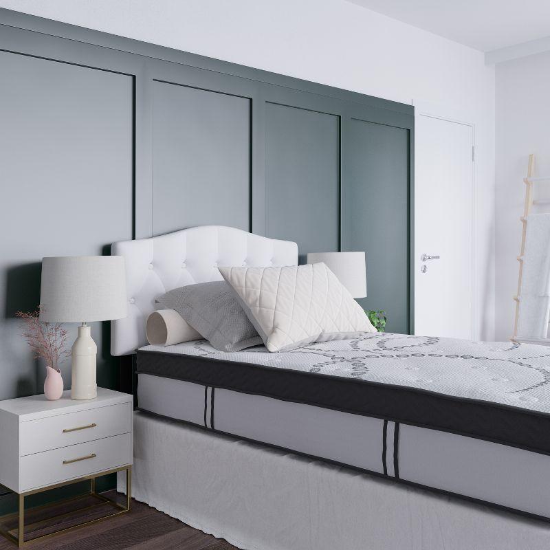 Emma and Oliver 12 Inch CertiPUR-US Certified Hybrid Pocket Spring Mattress, Twin Mattress in a Box - Premium Mattress