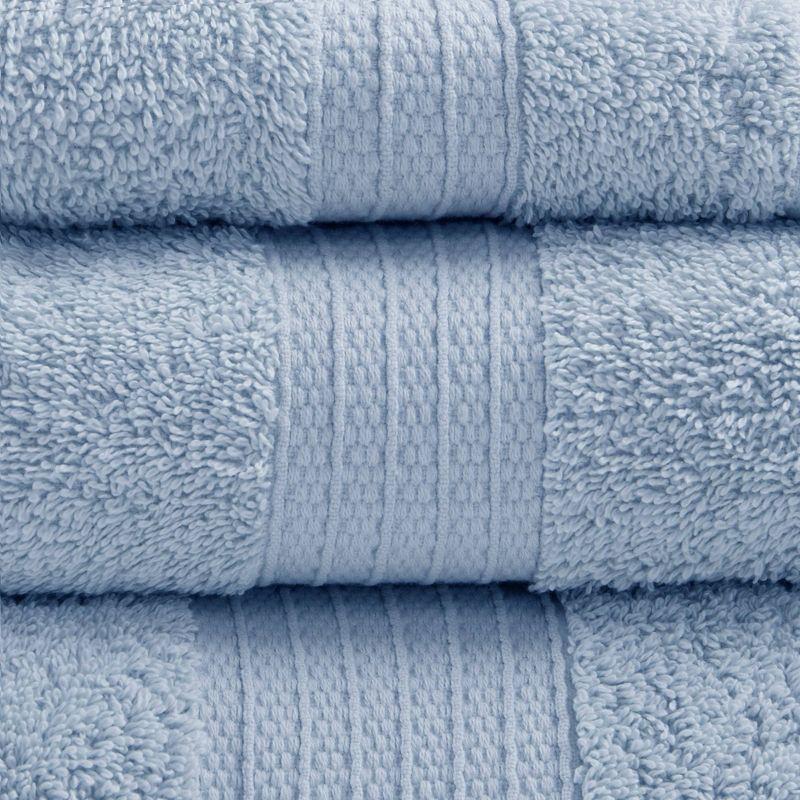 Madison Park 6 Piece 100% Organic Cotton Bath Towels Multi-Size Set
