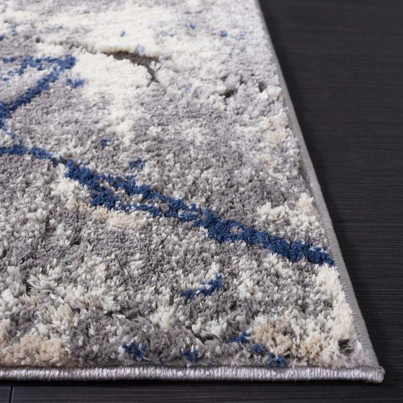 Petra PTA108 Power Loomed Indoor Area Rug - 5'3"x7'7" - Light Grey/Light Beige - Safavieh