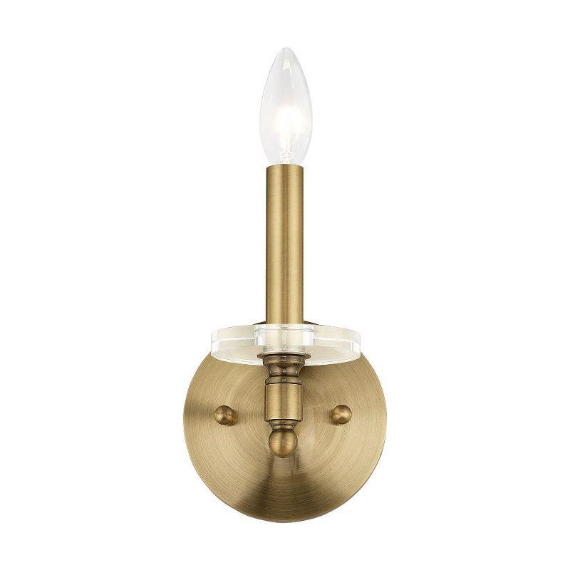 Livex Lighting Bennington 1 - Light Wall Light in  Antique Brass