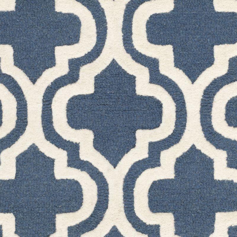Cambridge CAM132 Tufted Indoor Accent Rug - Navy/Ivory - 3'x5' - Safavieh
