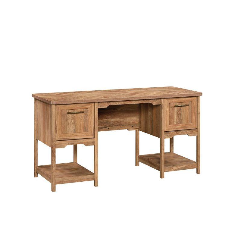 Sindoori Mango Wood Desk with Drawers and Filing Cabinet