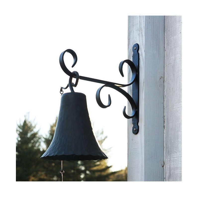 Black Wrought Iron All-Purpose Bracket, 13-inch