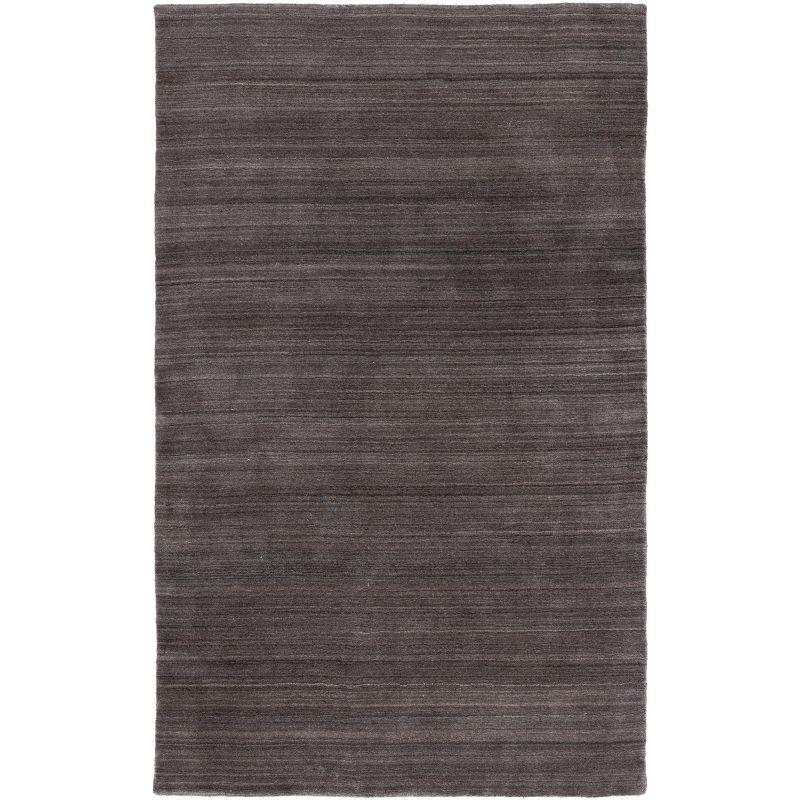 Hand-Knotted Artisan Gray Wool 5' x 8' Area Rug