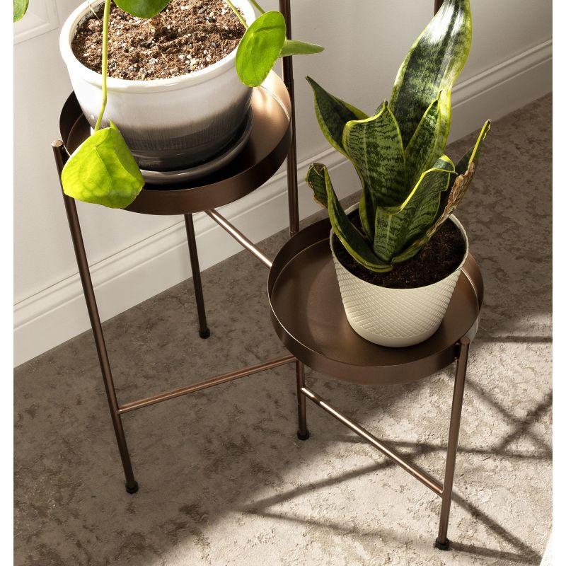 Kate and Laurel - Finn Metal Multi Level Plant Stand