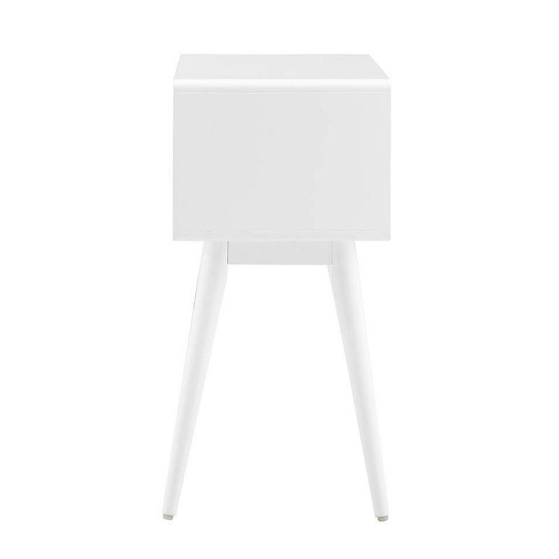 Elle Decor Stephanie Elle Decor Mid-Century Modern Nightstand with 2- Drawers for Storage