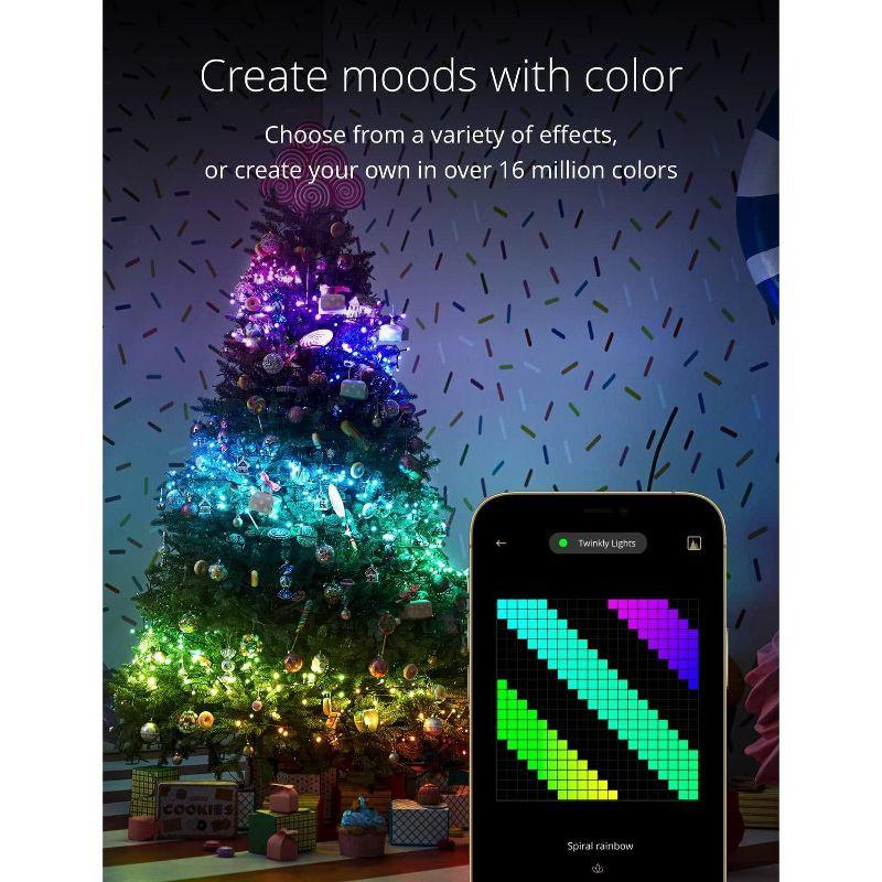 Twinkly Strings App-Controlled LED Christmas Lights Indoor and Outdoor Smart Lighting Decoration