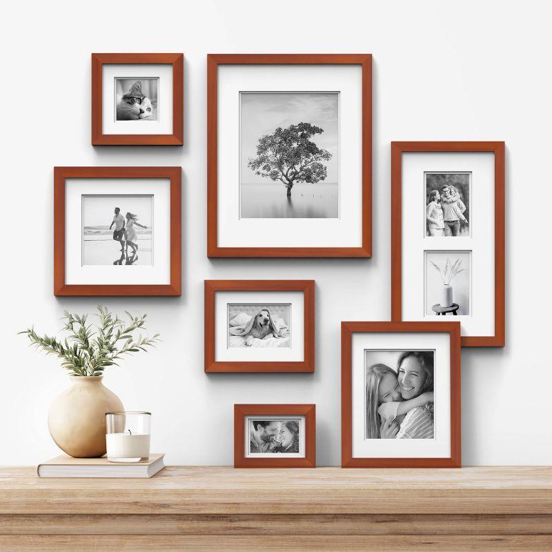Gallery Solutions Gallery Solutions Wall Mount Double Airfloat Mat Picture Frame