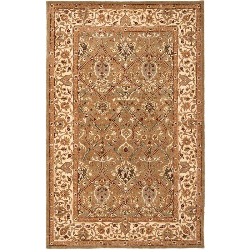Persian Legend PL819 Hand Tufted Indoor Accent Rug - 4'x6' - Light Green/Beige - Safavieh