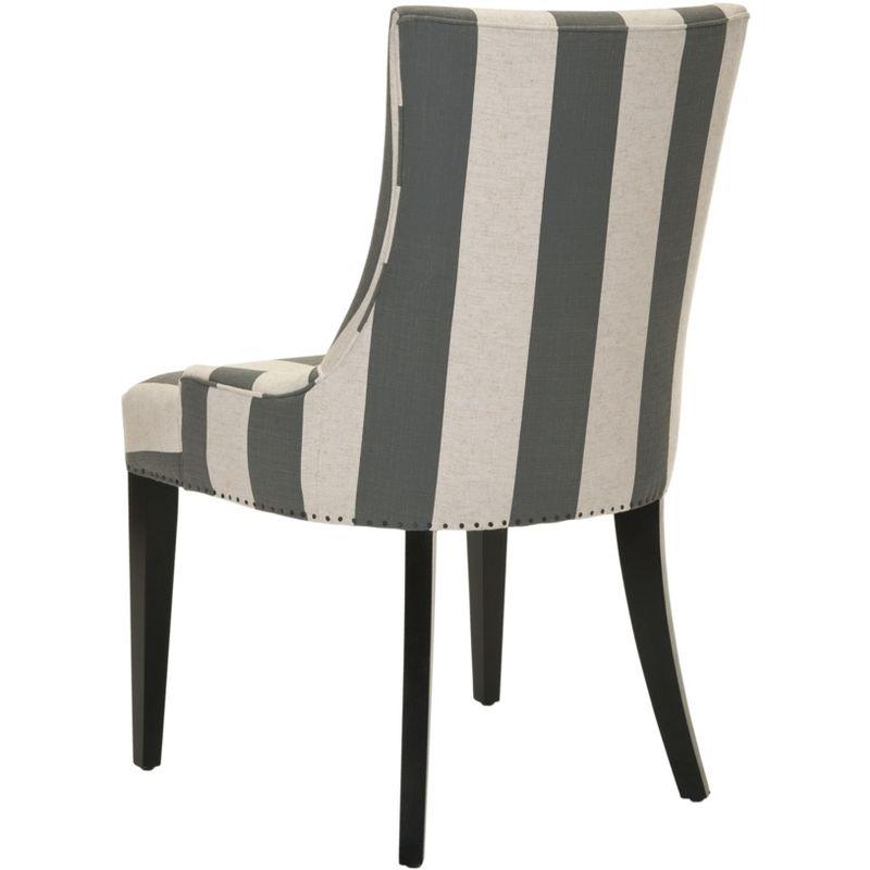 Becca 19''H Dining Chair with Nail Heads - Grey/White - Safavieh