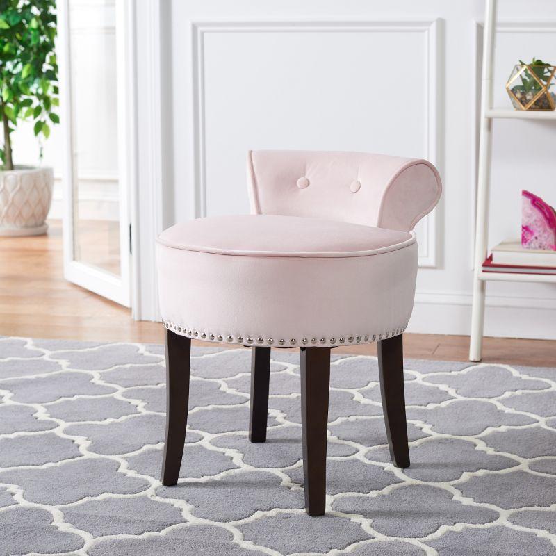 Georgia Vanity Stool - MCR4546 - Blush - Safavieh