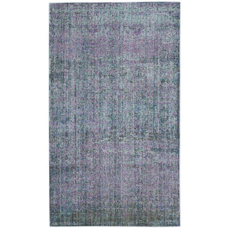 Valencia VAL203 Power Loomed Indoor Accent Rug - Turquoise/Multi - 3'x5' - Safavieh