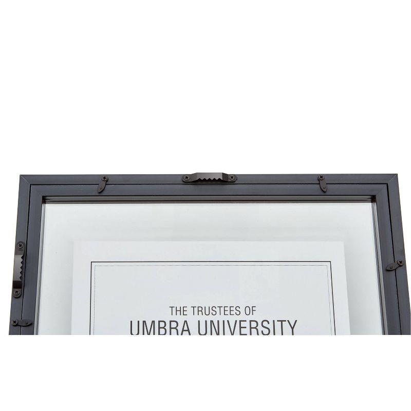 8.5" x 11" Matted to 11" x 14" Document Frame Black - Umbra