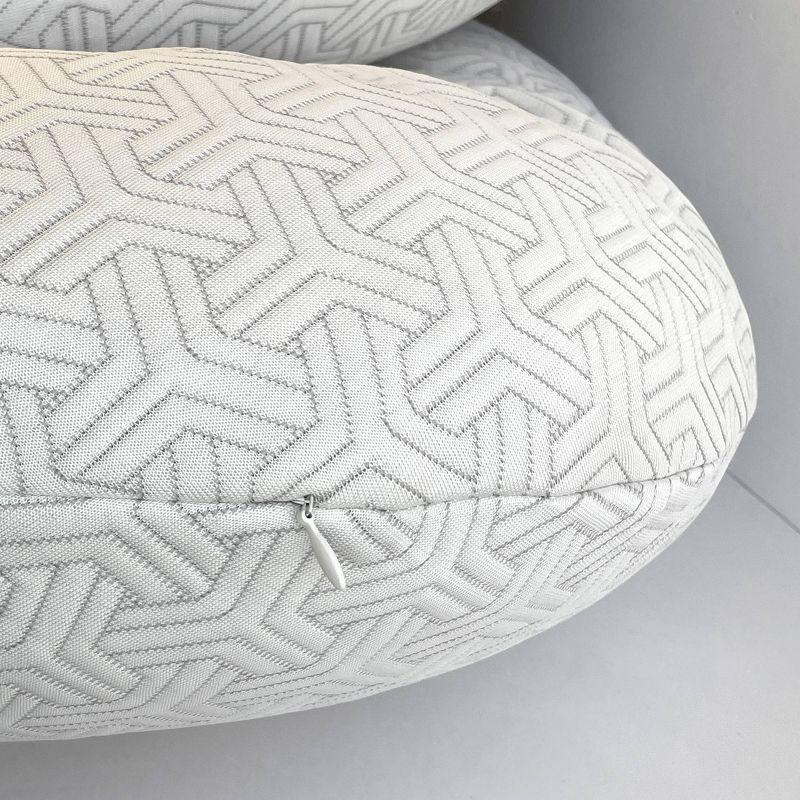 Imaginarium Body Pillow with Cooling Cover: Curved Universal Sleeper, Knitted Polyester & Polyethylene, Medium Fill Density, Machine Washable