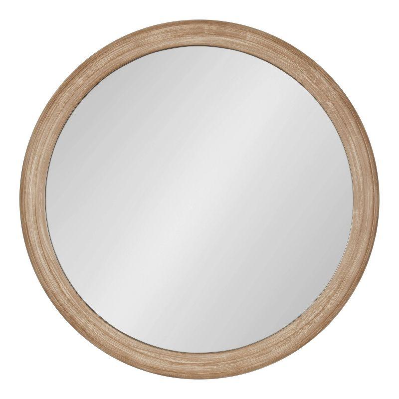 28" Mansell Round Wall Mirror - Kate & Laurel All Things Decor