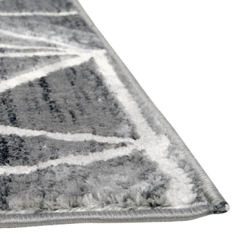 Unique Loom 7' 0 x 10' 0 Gray Matrix Trellis Geometric Area Rug