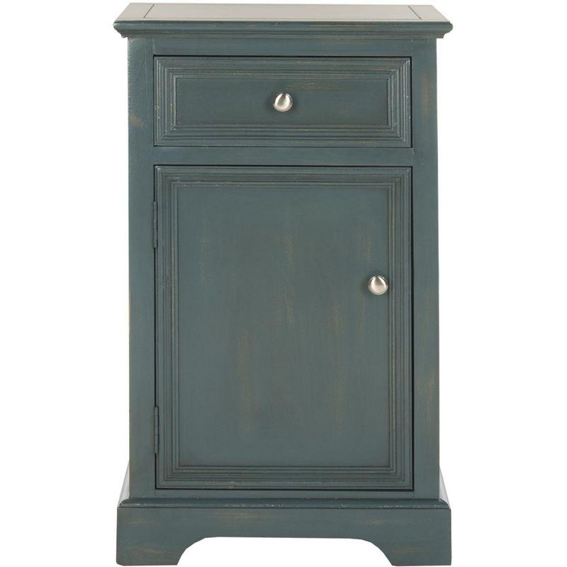 Jarome Nightstand with Storage - Dark Teal - Safavieh.