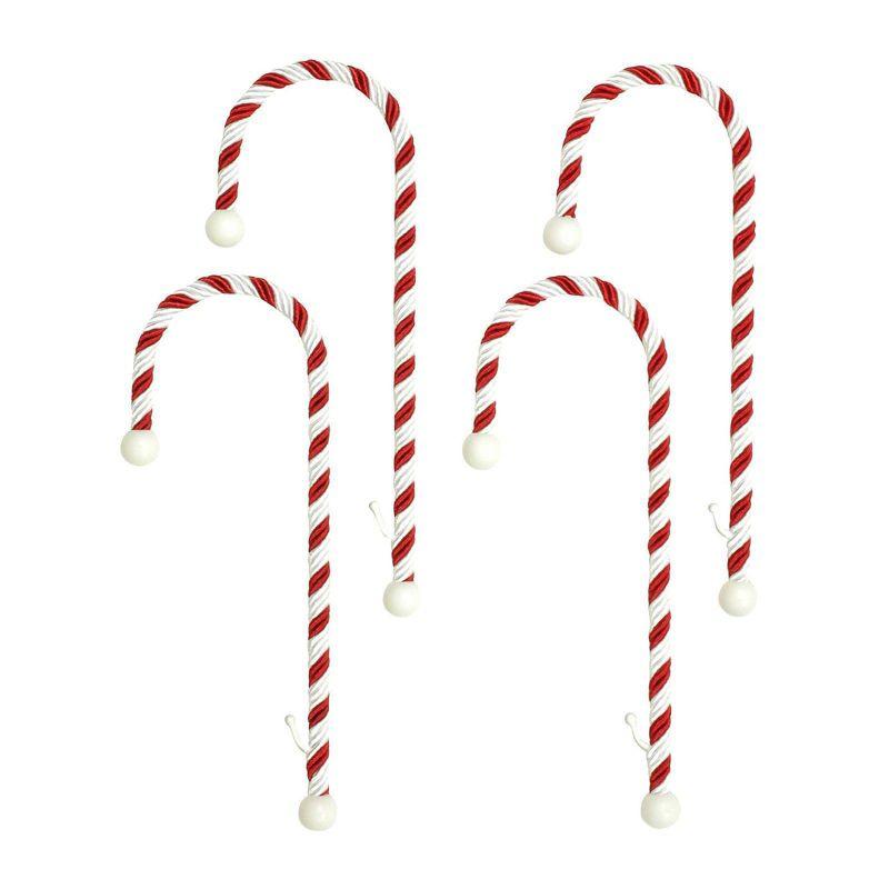 Haute Decor 4ct Candy Cane Christmas Stocking Holders