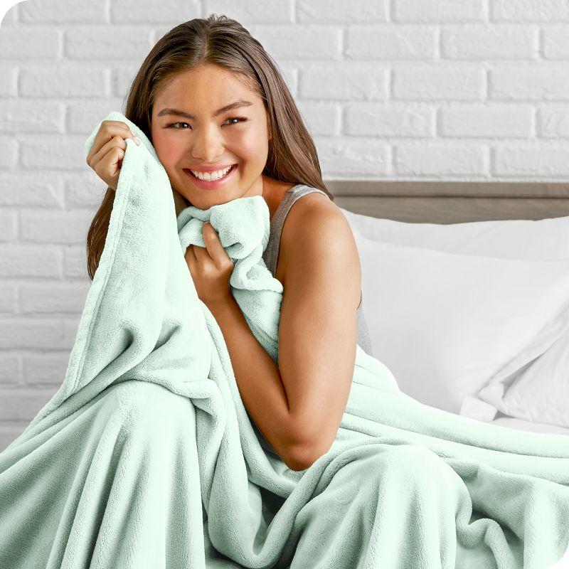 Bare Home Bare Home Microplush Fleece Blanket - Fuzzy, Warm, Bed/Throw Blanket