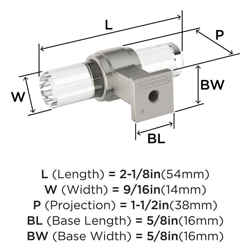 Amerock Glacio 2-1/8 inch (54mm) Length