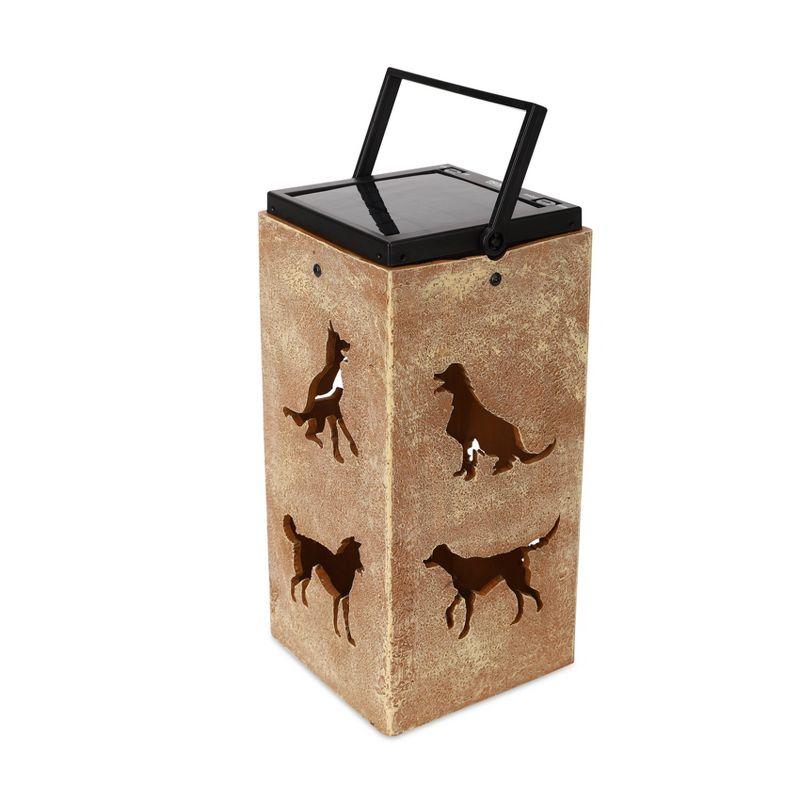 Techko Solar Themed Silhouette Indoor/Outdoor Garden Décor Lantern