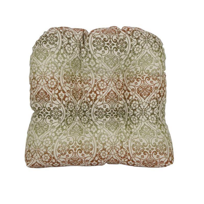 Blazing Needles, 19-inch U-Shaped Premium Outdoor Tufted Dining Chair Cushion