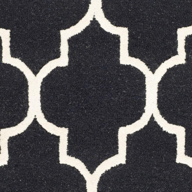 Cambridge CAM134 Tufted Indoor Area Rug - Black/Ivory - 6'x9' - Safavieh