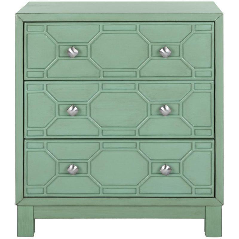 Izumi 3 Drawer Chest - CHS9201 - Turquoise - Safavieh
