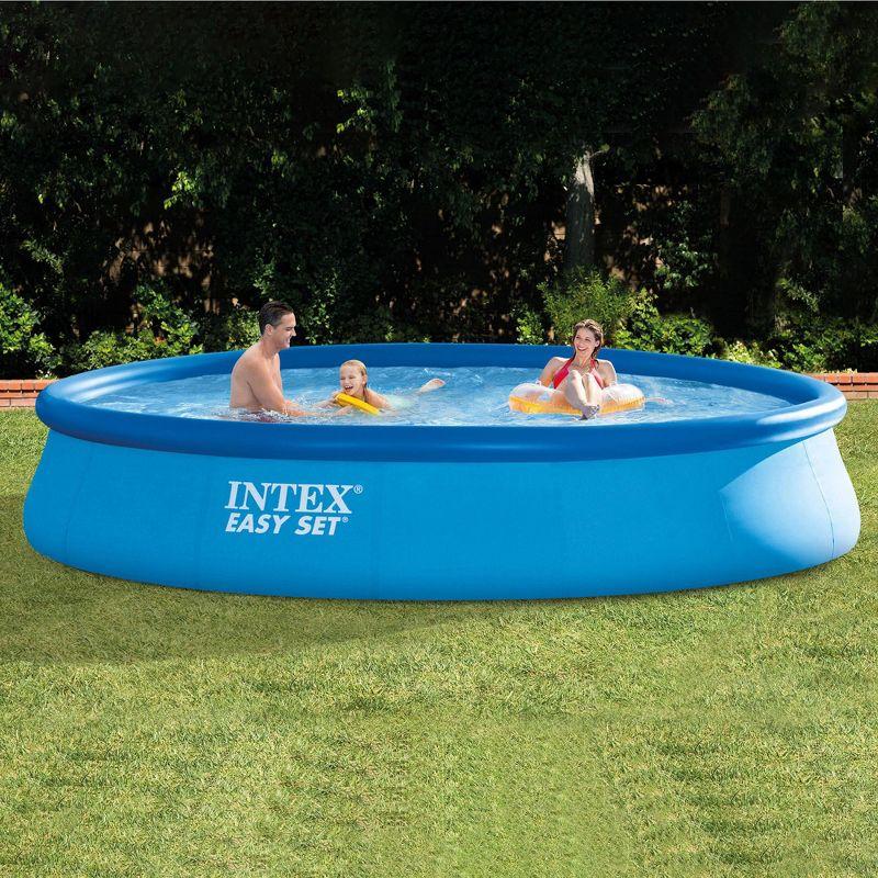 Intex Plastic Round Inflatable Pool 30'' H x 180'' W x 180'' L , with Pump Included