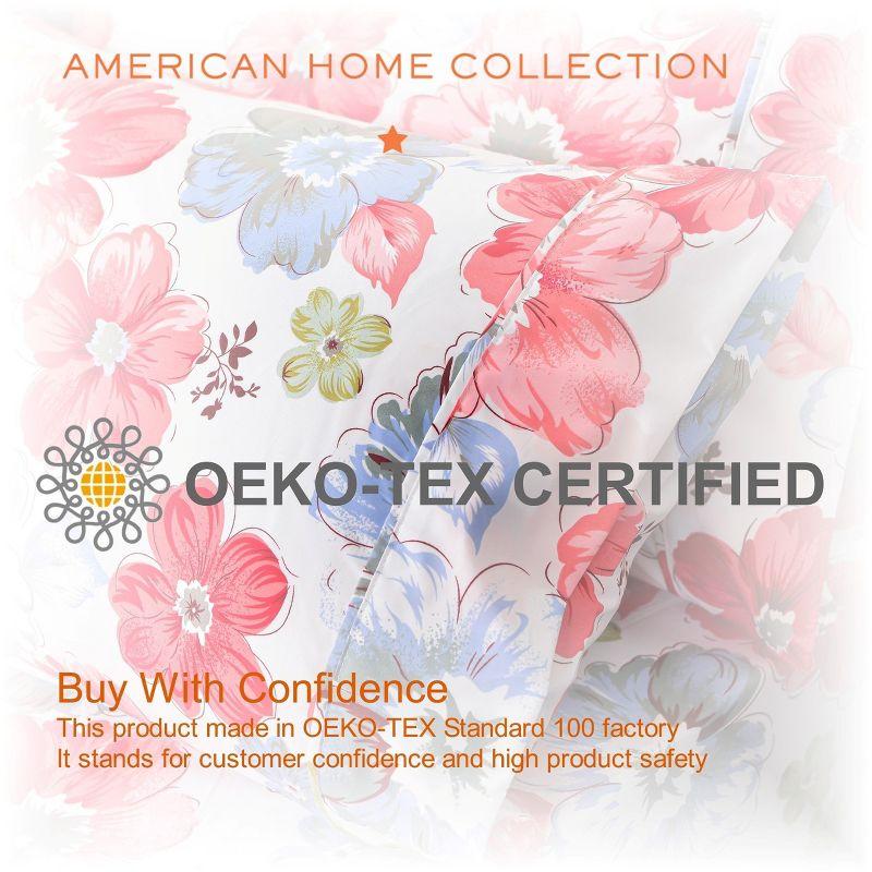 Microfiber Floral Sheet Set