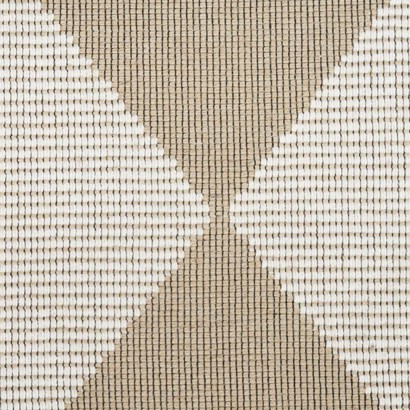 Nourison Washable Modern Jute Diamond Geometric Non-Skid Indoor Area Rug