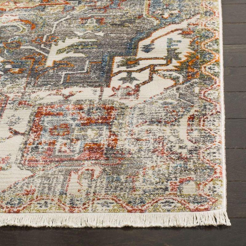 Vintage Persian VTP475 Power Loomed Indoor Area Rug - Charcoal/Olive - 6'x9' - Safavieh.