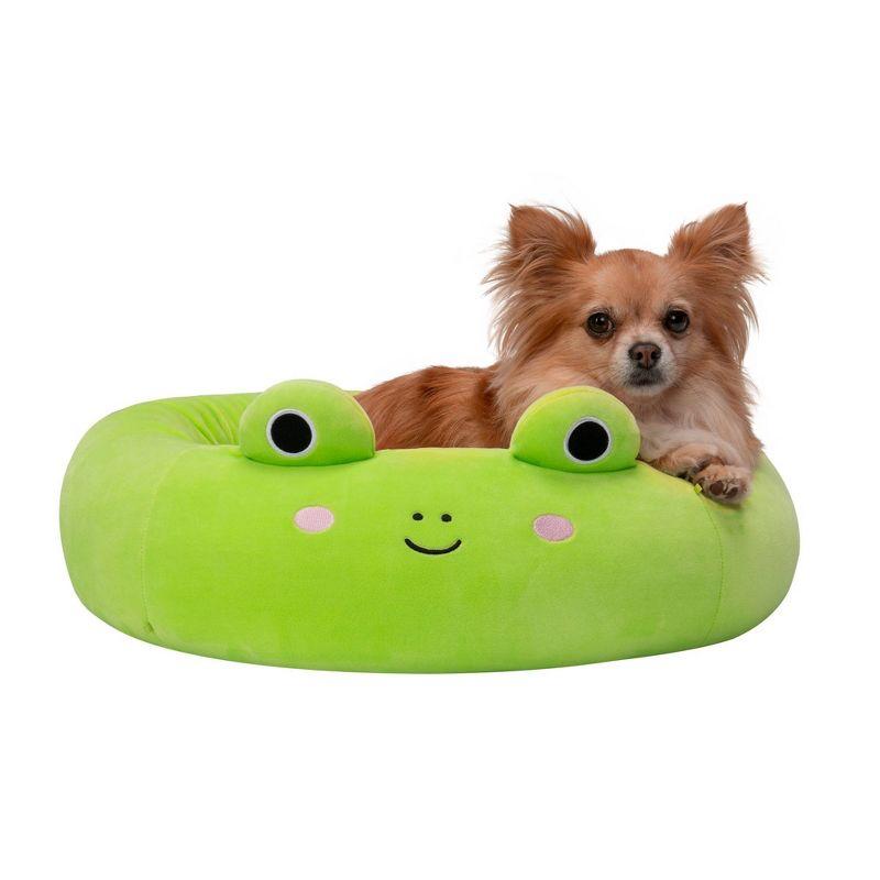 Small Green Frog Polyester Fiber Pet Bed