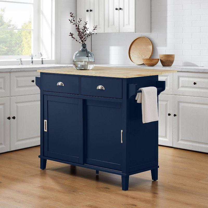 Cora Drop Leaf Kitchen Island - Crosley