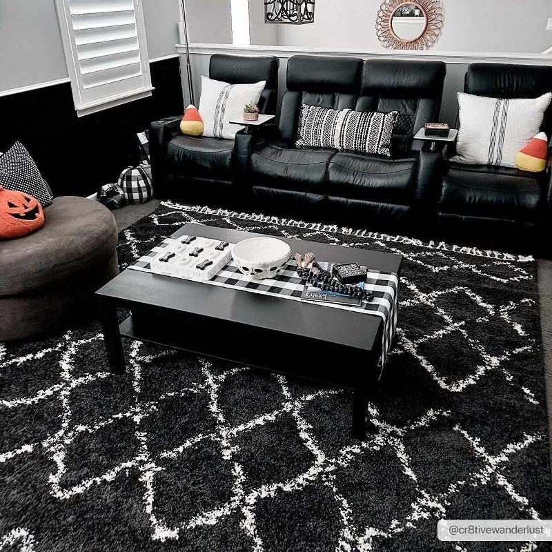 Hauteloom Round Area Rug RD Charcoal