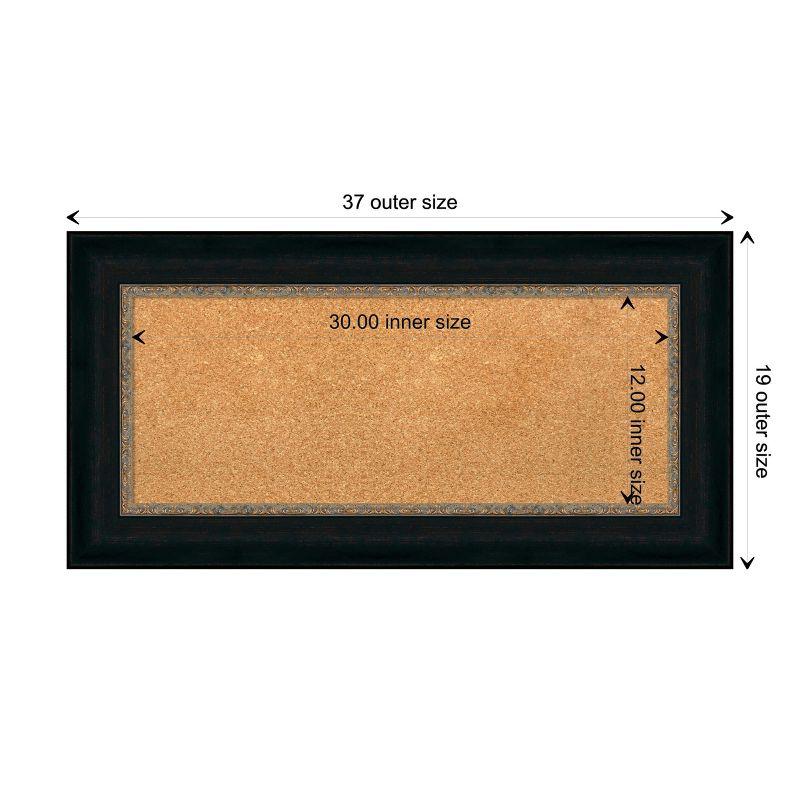 Amanti Art Paragon Bronze Framed Corkboard, Natural Cork