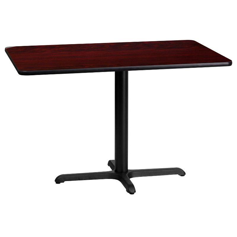 Carrus Laminate Pedestal Dining Table