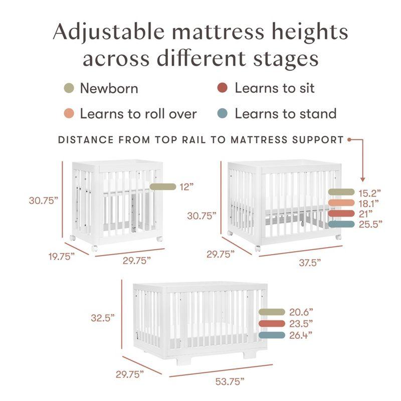 Yuzu 8-In-1 Convertible Crib With All-Stages Conversion Kits