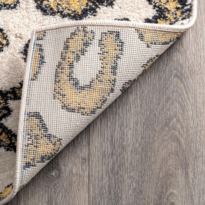 Nuloom Leopard Animal 7x9 Indoor Area Rug for Living Room Bedroom Dining Room Kitchen, Beige/Ivory