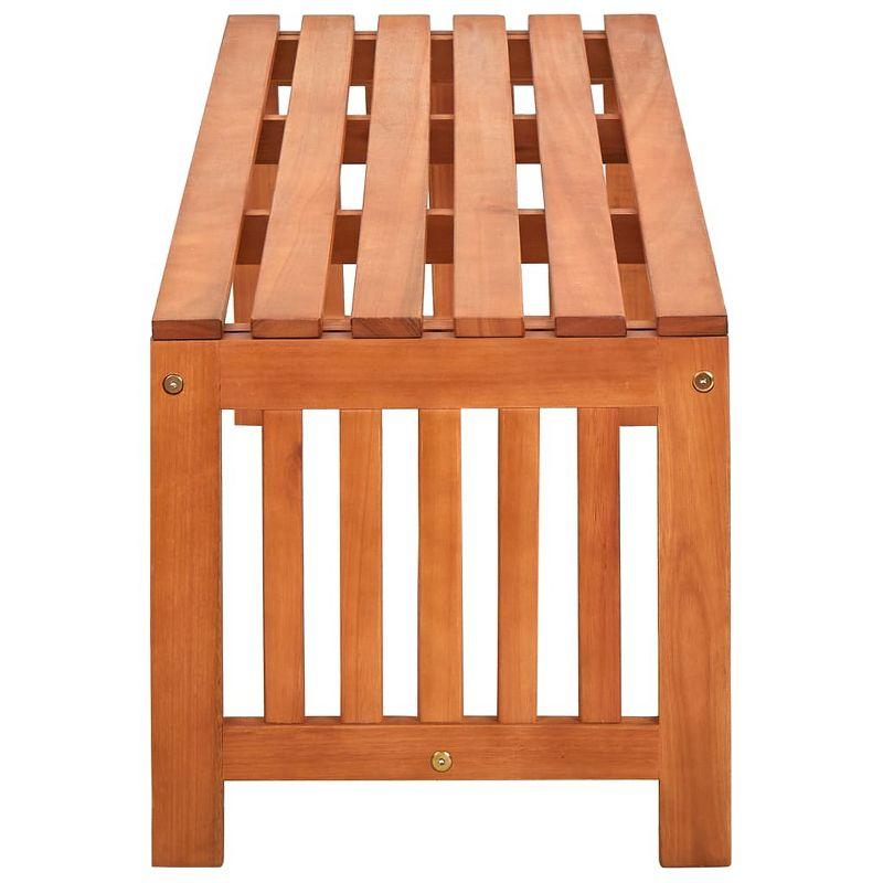 vidaXL Patio Bench 51.2 in. Solid Eucalyptus Wood
