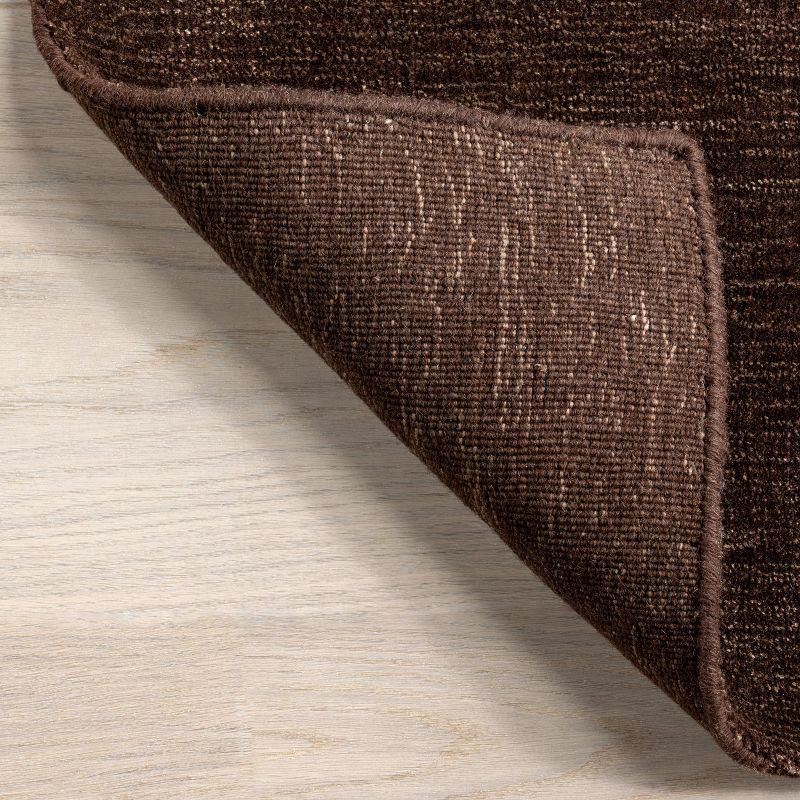 Nuloom Arrel Speckled Wool-Blend Area Rug, 4' x 6', Truffle Brown